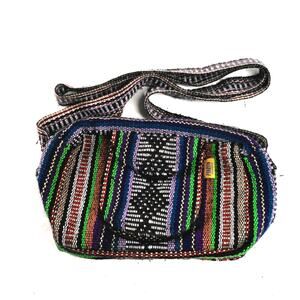 Pinzon Woven Crossbody Bag Boho Tribal Stripe Small Zip Shoulder Purse